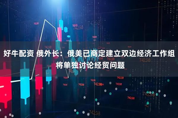 好牛配资 俄外长：俄美已商定建立双边经济工作组 将单独讨论经贸问题